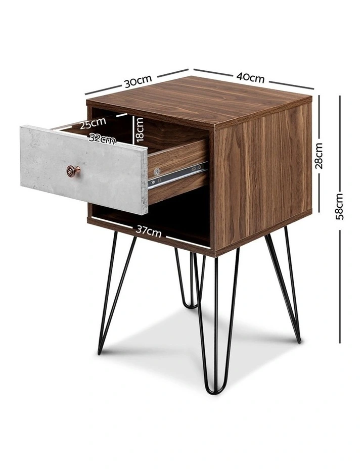 Bedside Table with Drawer
