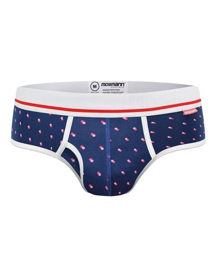 Mens Bamboo Brief in Blue