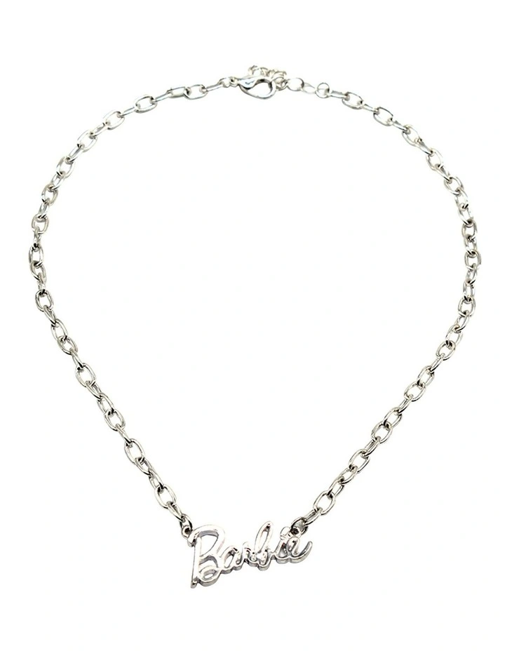 Silver Nameplate Necklace