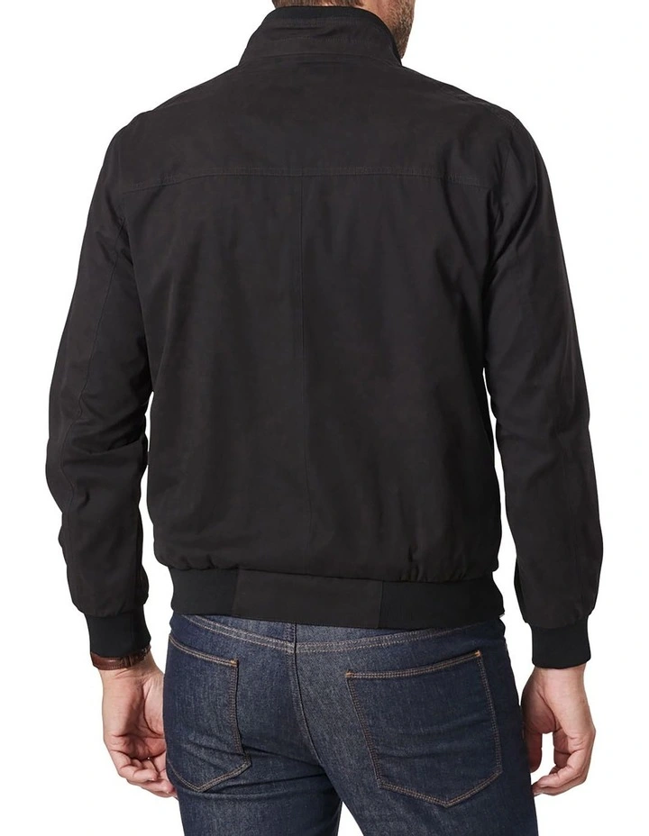 Soft Touch Harrington Bomber Jacket Black