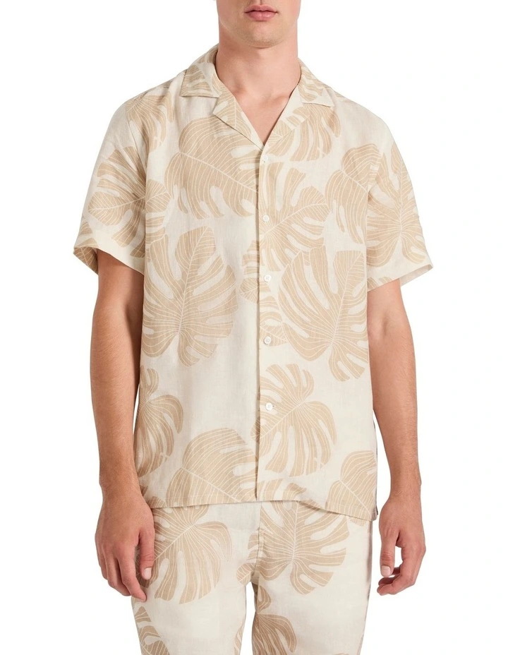 Shadow Dancing Shirt in Beige Multi