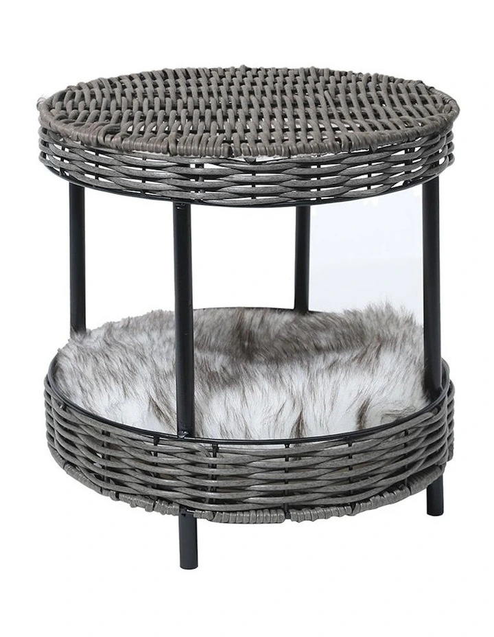 Rattan Pet Bed in Black