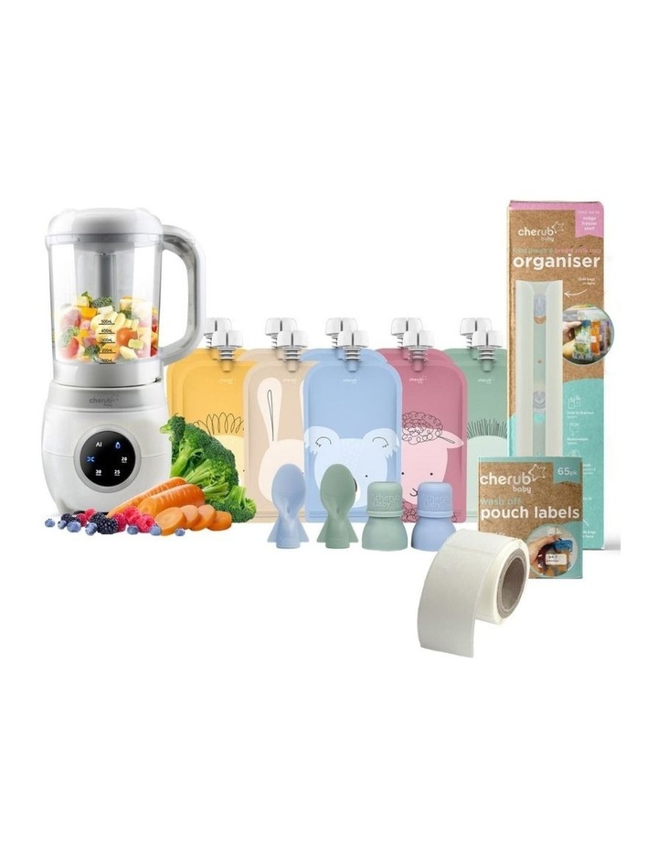 Ultimate Fresh Food Feeding System Bundle in Cerulean/Sage