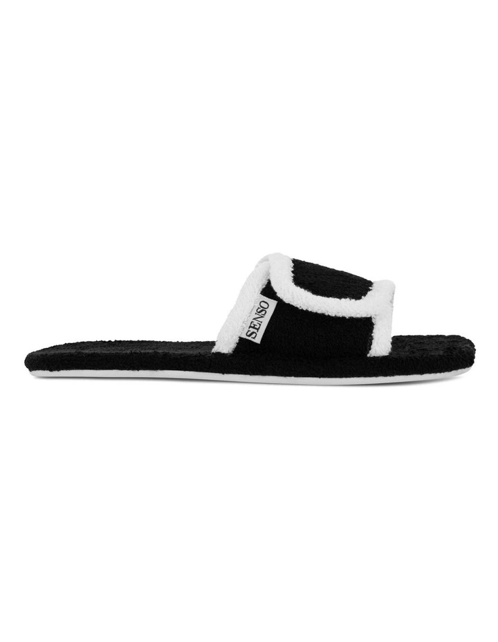 Iris Flat Sandals in Black