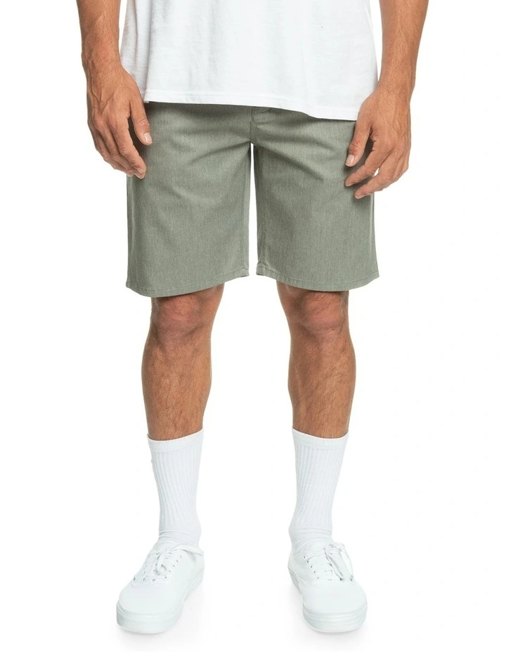 Everyday Union Stretch Chino 20inch Shorts in Light Grey Heather