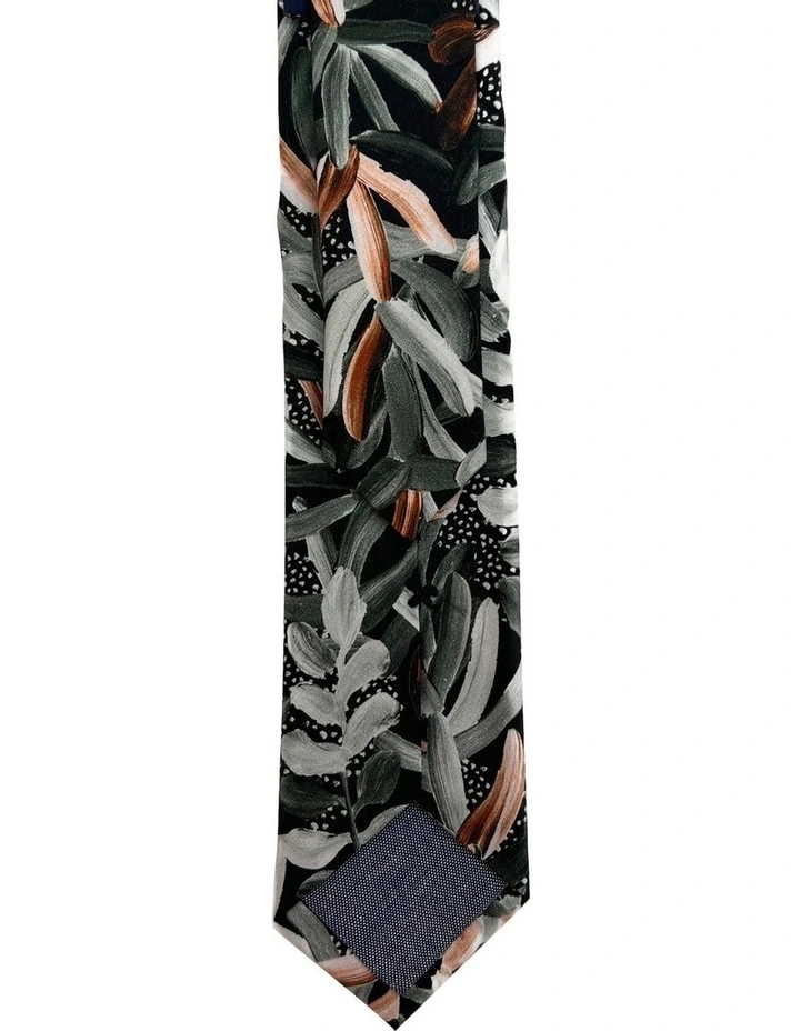 Protea Cotton Tie in Green