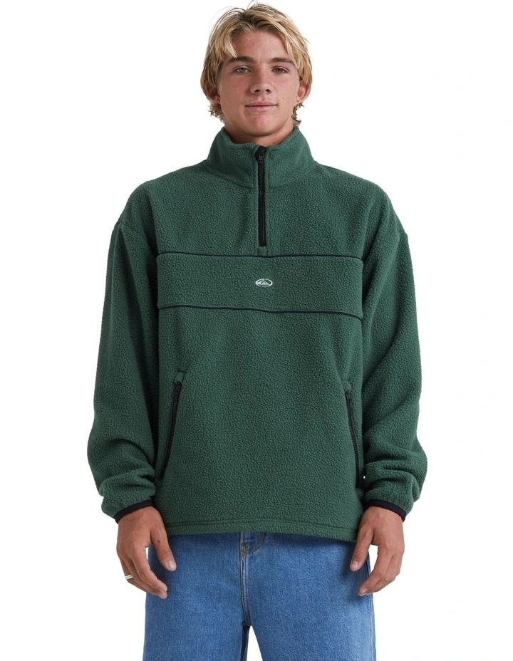 Saturn Half-Zip Sweatshirt in Forest