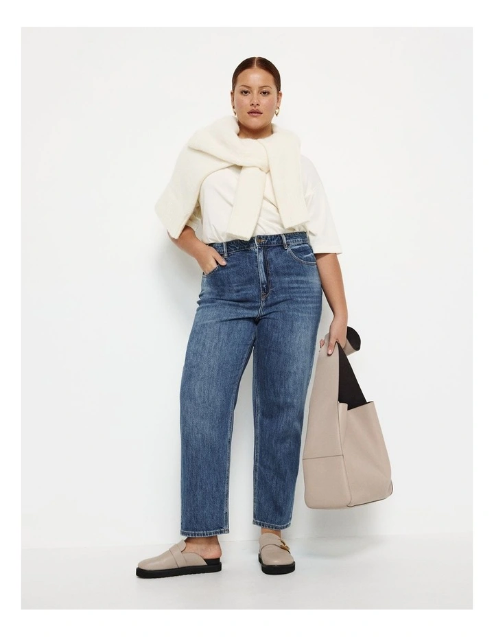 The High Rise Girlfriend Jean in Dark Vintage