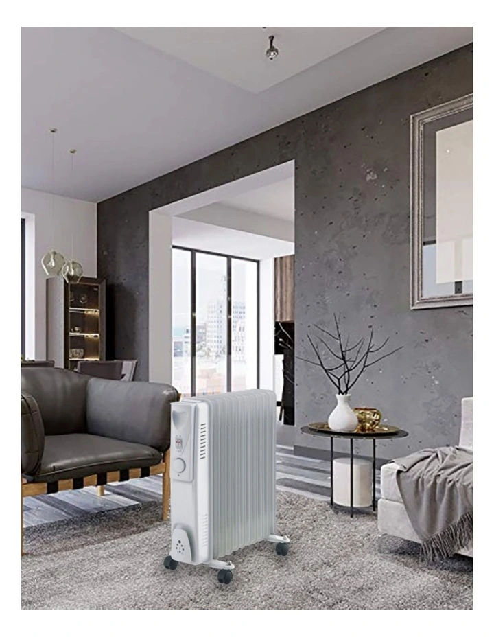 11-Fin Oil Column/ Free-Standing Heater in White