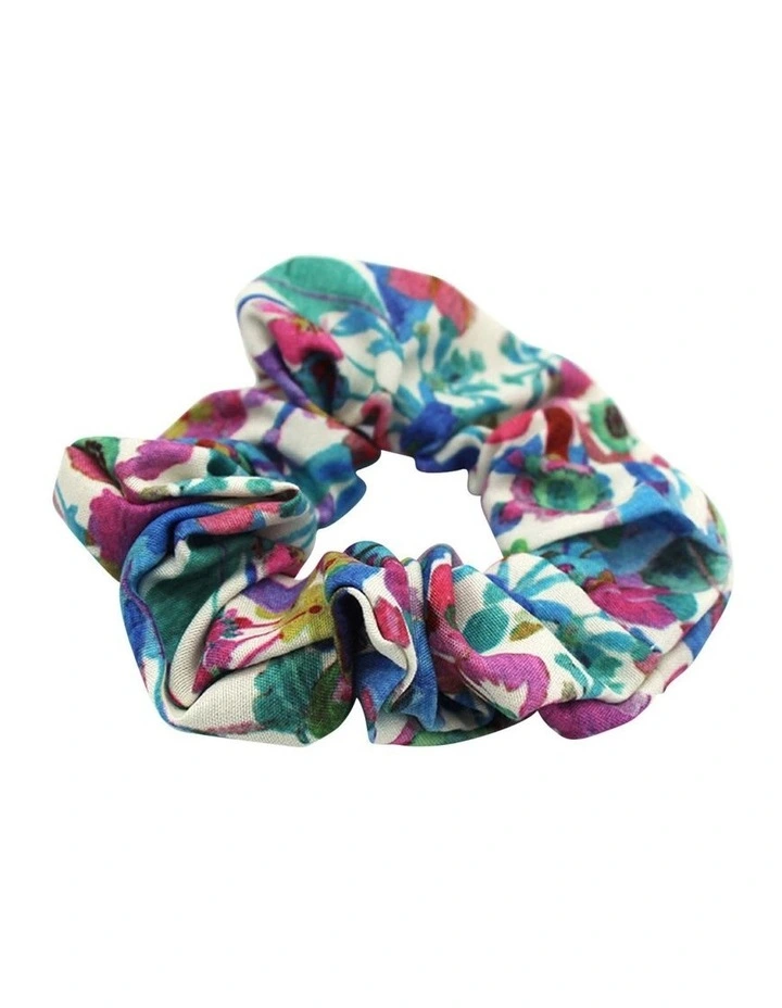 Tropical Print Scrunchie
