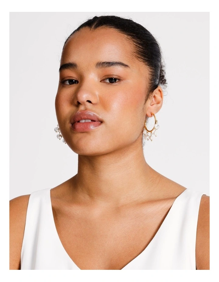 Pearls Earring in Gold