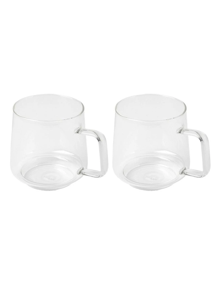 Gift Boxed Blend Sala Glass Cup 400ml Set of 2 in Clear