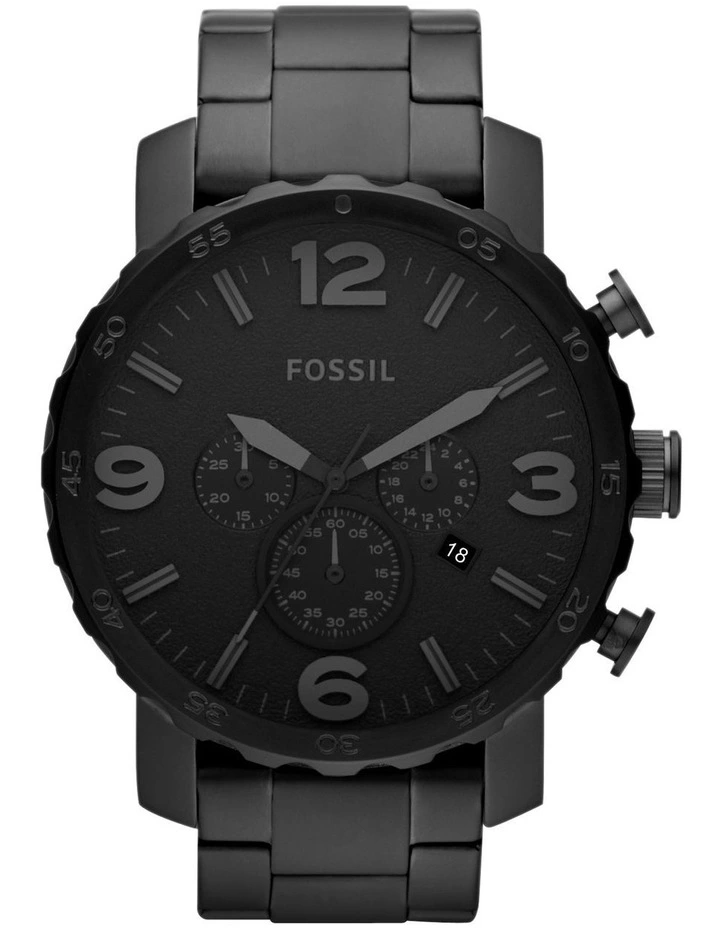 Nate Black Chronograph Watch