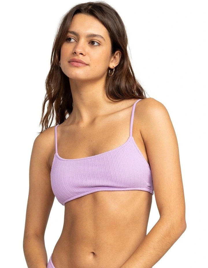 Aruba Bralette Bikini Top in Crocus Petal