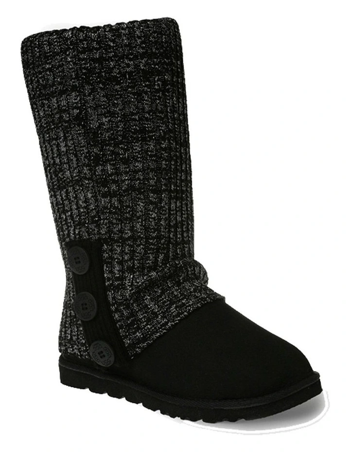 Ugg Cardy Socks in Glitter Black