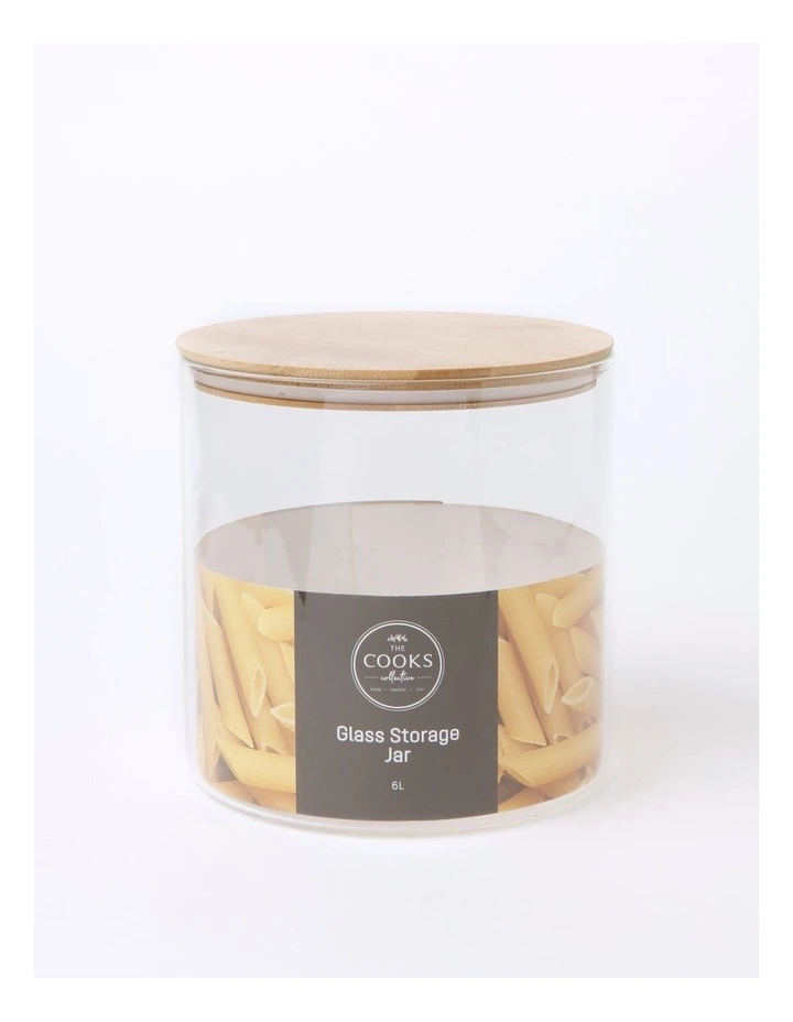 Glass Jar with Bamboo Lid