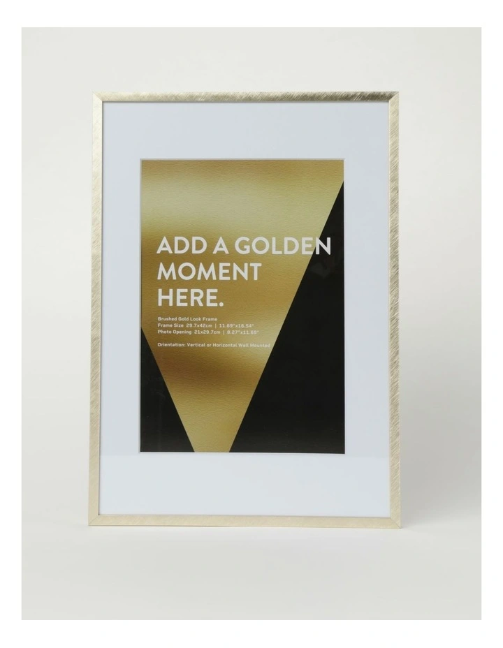 Platinum Metal Frame A3/A4 in Gold