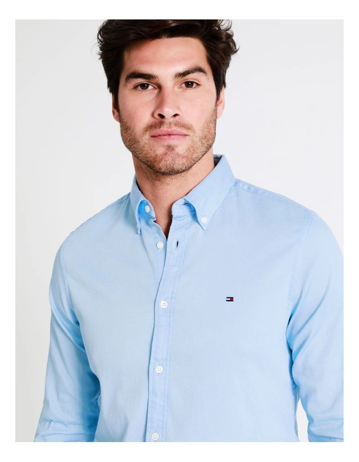Core Flex Dobby Long Sleeve Shirt in Blue