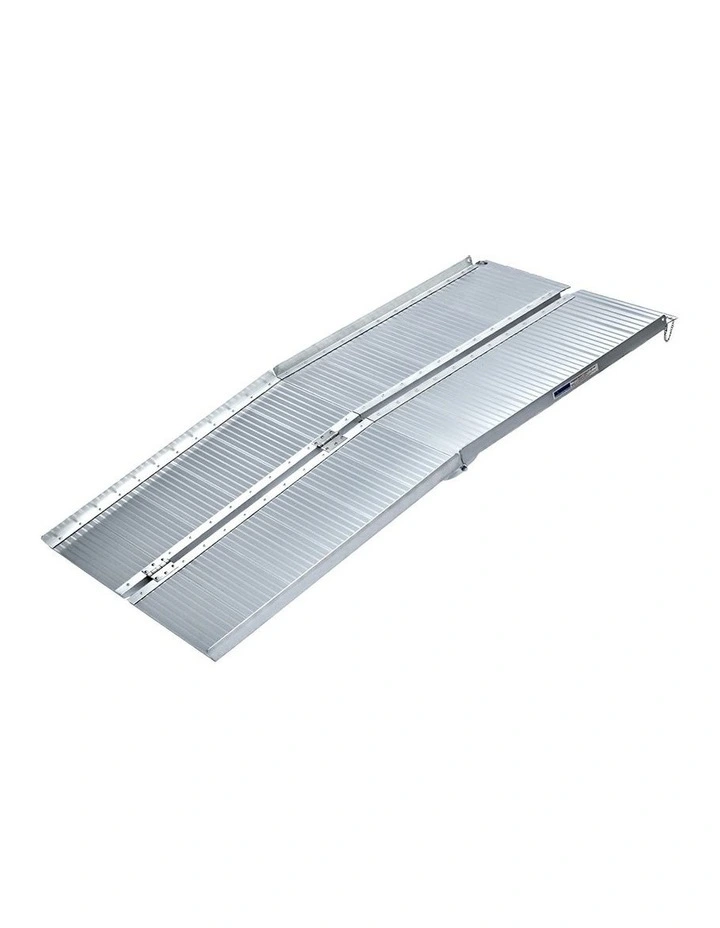 Aluminium Portable Non-Slip Wheelchair Ramp 5ft in Silver