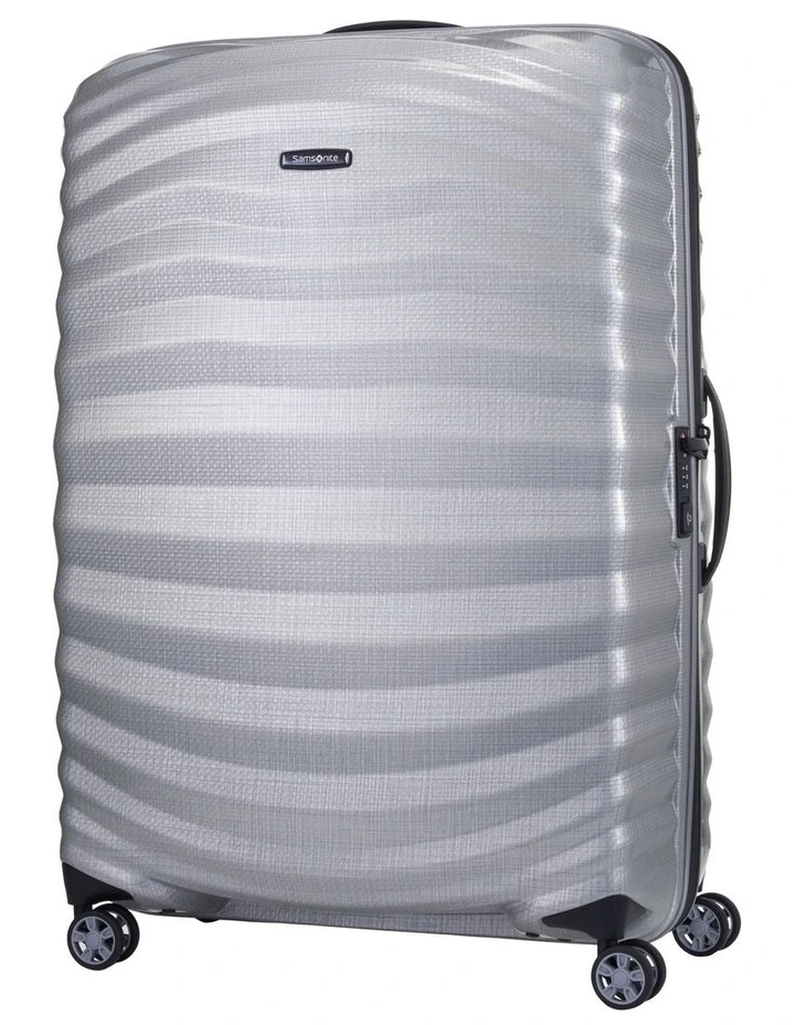 Lite-Shock 81cm Sport Spinner Suitcase in Silver