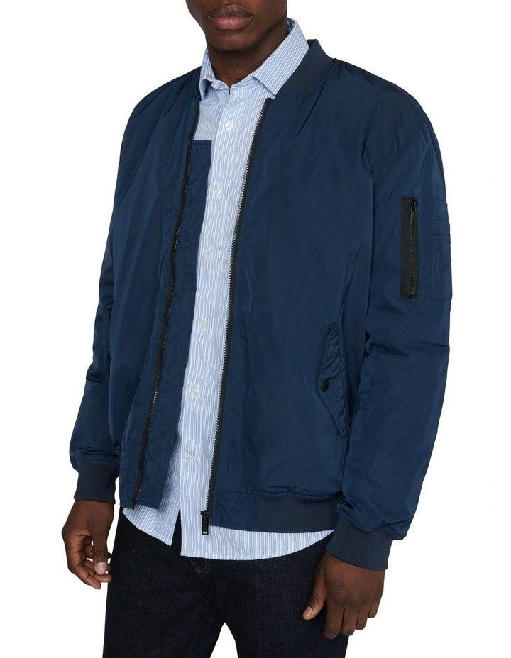 Fionn Bomber Jacket in Blue