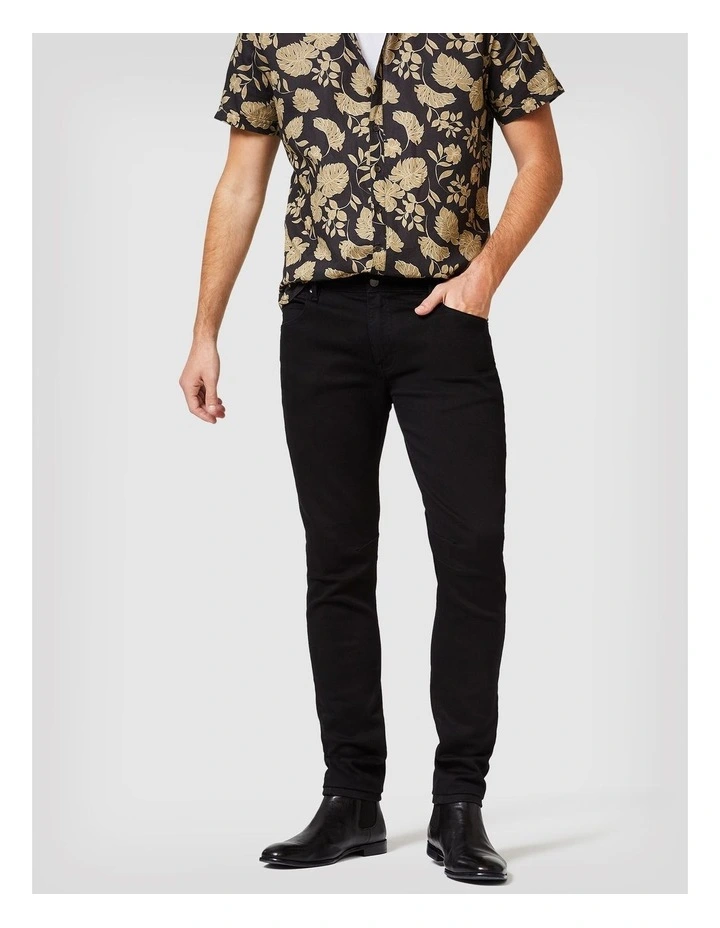 Slim Fit 5 Pocket Denim Jean in Black