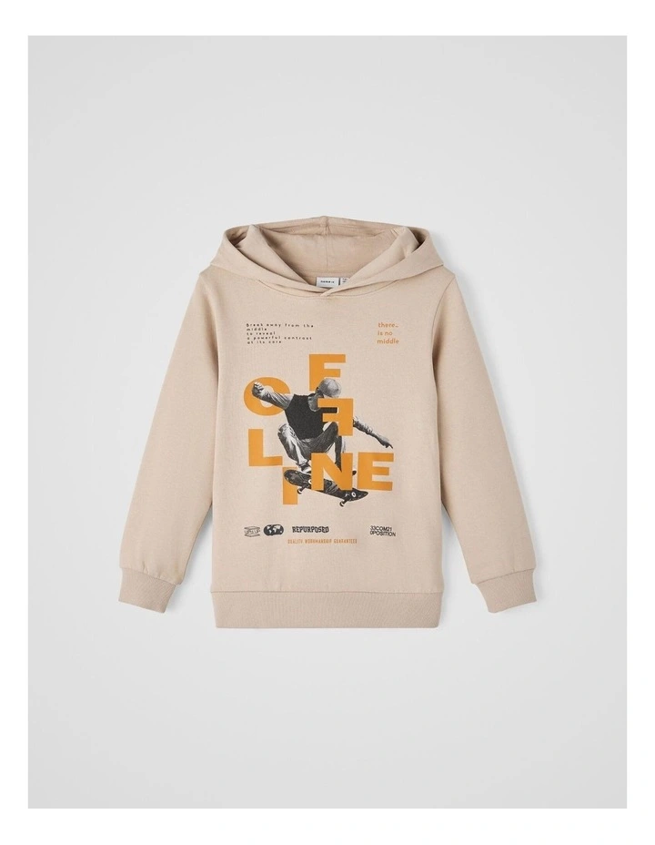 Dunke Printed Sweatshirt in Oxford Tan