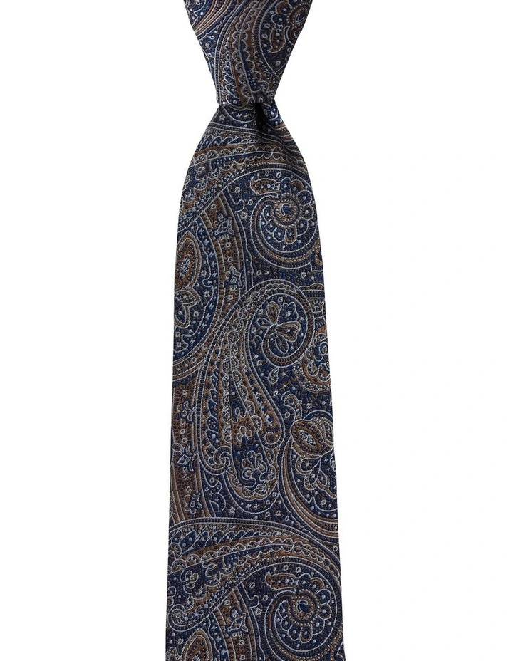 Giaggiolo Paisley Silk Tie in Bronze
