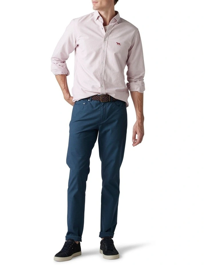 Gunn Straight Fit Jean Short Leg in Bluestone