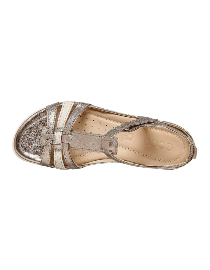 Flash T-Strap Sandal In Silver
