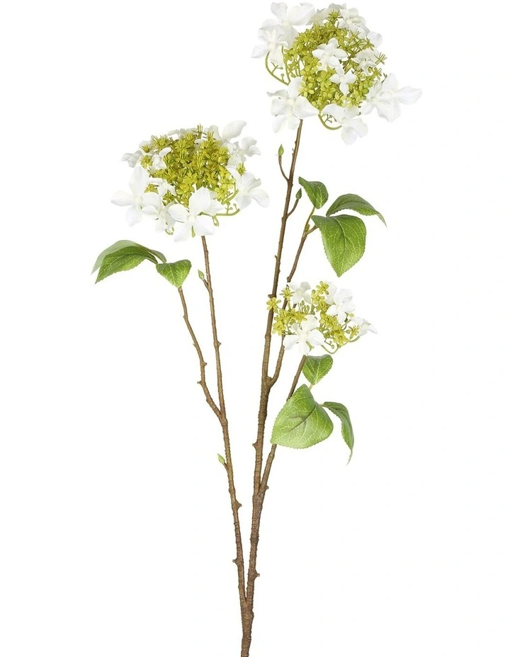 Hydrangea Spray Flowers 70cm in White