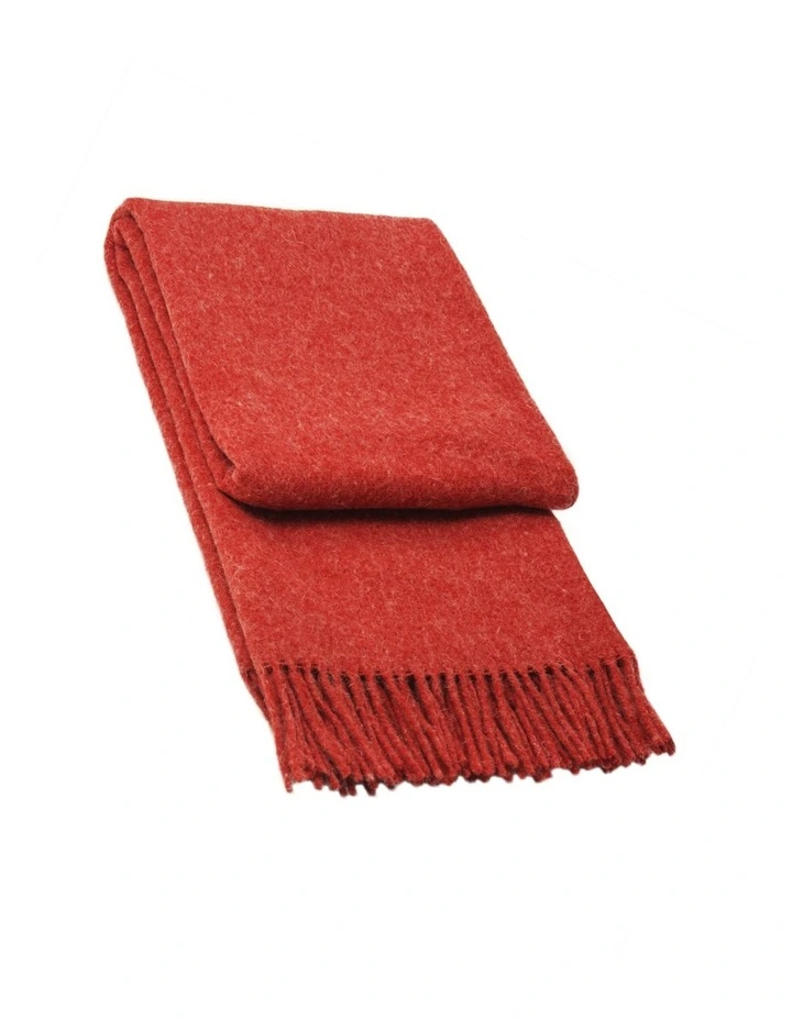 Brighton Throw Blanket in Cherry