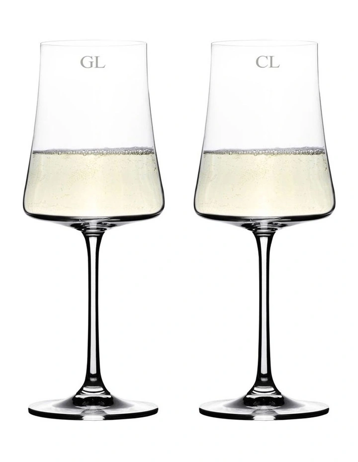 Salome White Wine Set of 2 without Gift Box in Clear