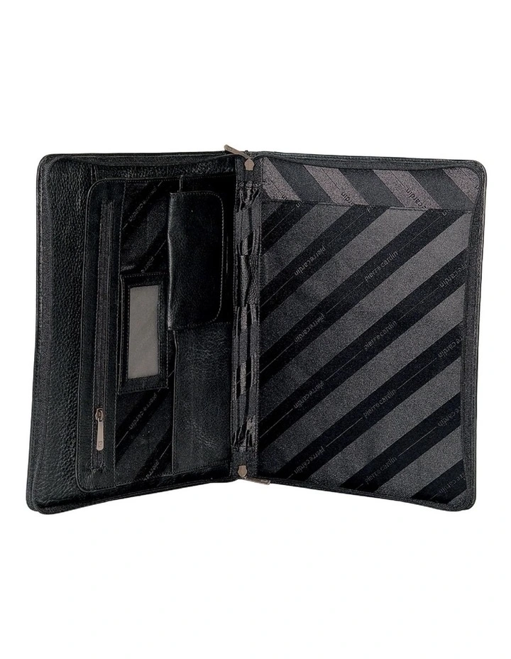 Leather A4 Business Compendium/Folio in Black