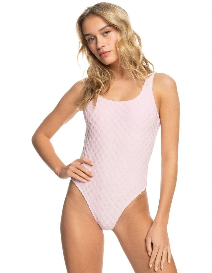 Happy Terry High Leg One Piece Swimsuit in Pirouette