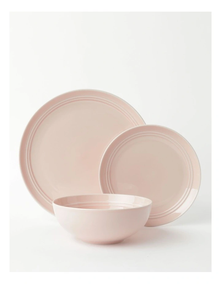 Avenue 12pc Dinner Set Pink