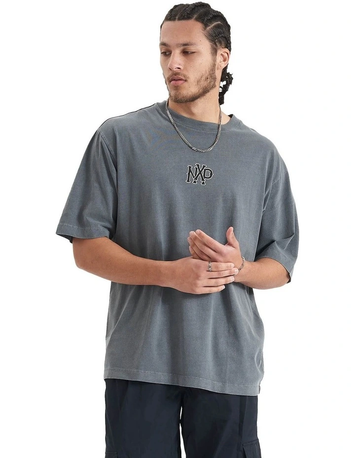 Property Heavy Oversized Tee in Pigment Castlerock