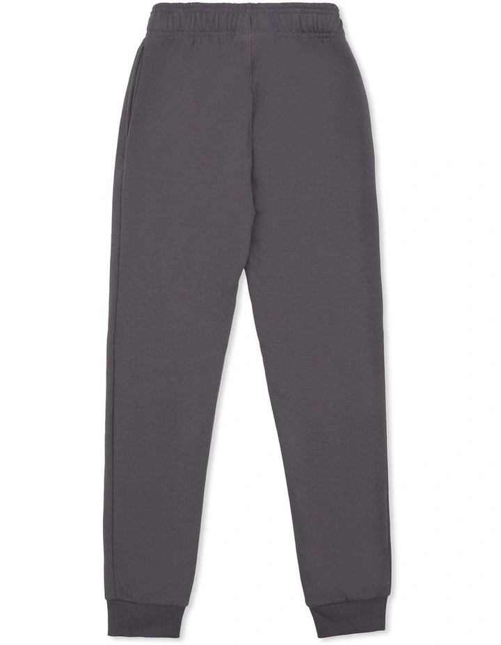 Script Pant in Grey Ocean