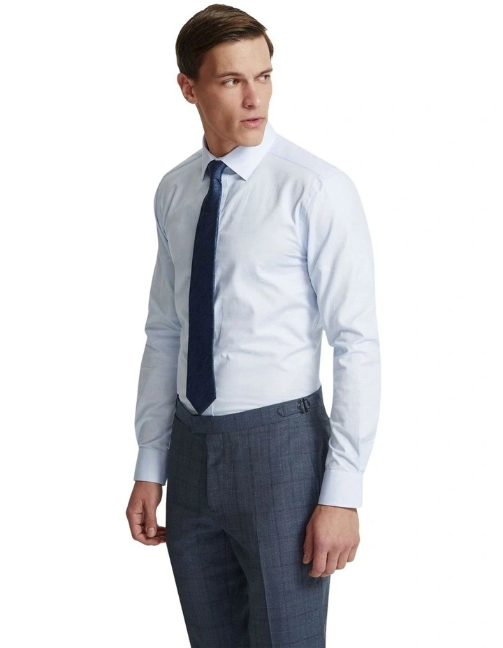 Beckton Luxury Dobby Shirt in Sky Blue