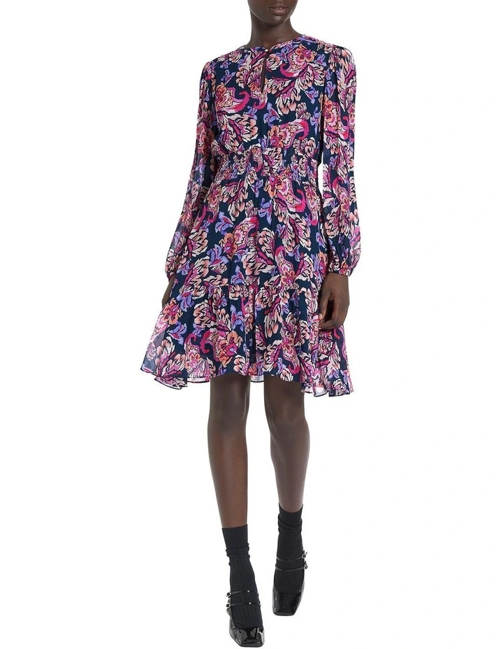 Call Me Navy Dress in Navy Multi
