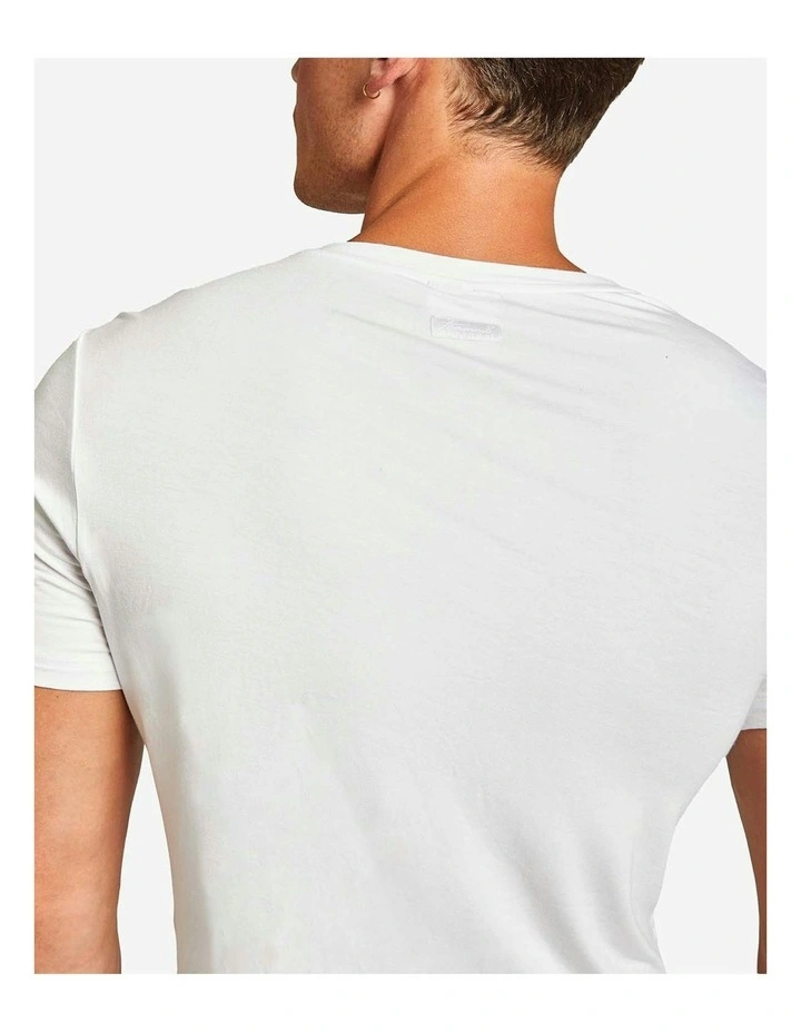 Body Bamboo Crop Tee in White