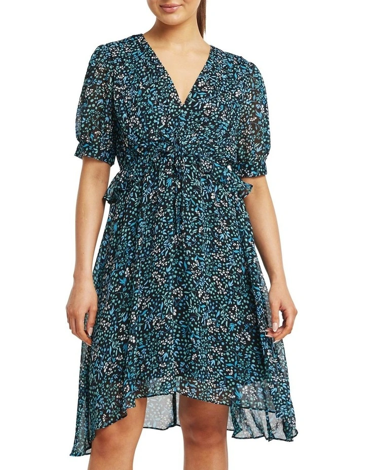 Diane Mini Dress in Blue