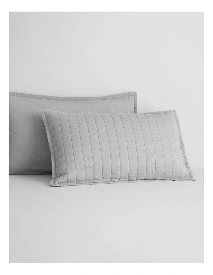 Reilly Sham in Soft Grey