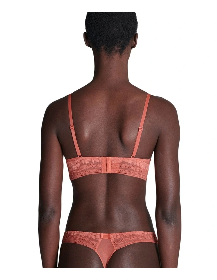 Heloise Soft Cup Triangle Bra in Dusty Pink