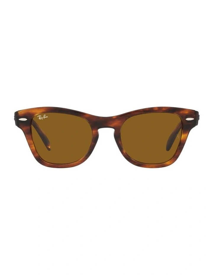 0RB0707S Sunglasses In Striped Havana