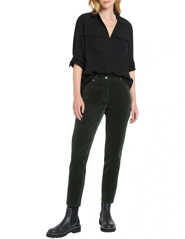 Coleen Utility Shirt in Black