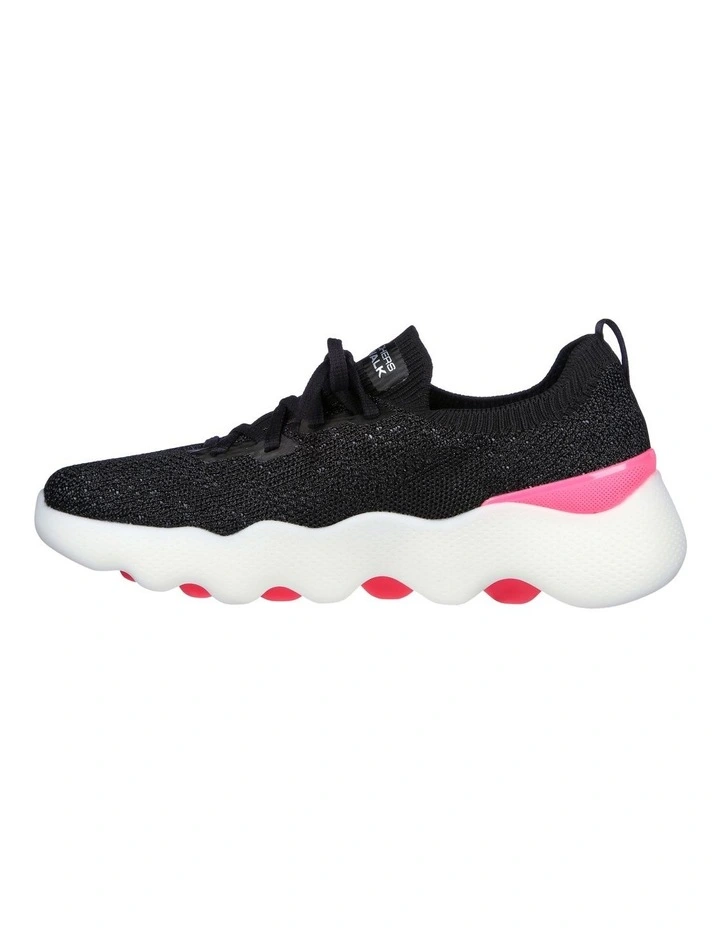 Go Walk Massage Fit Shoes in Black
