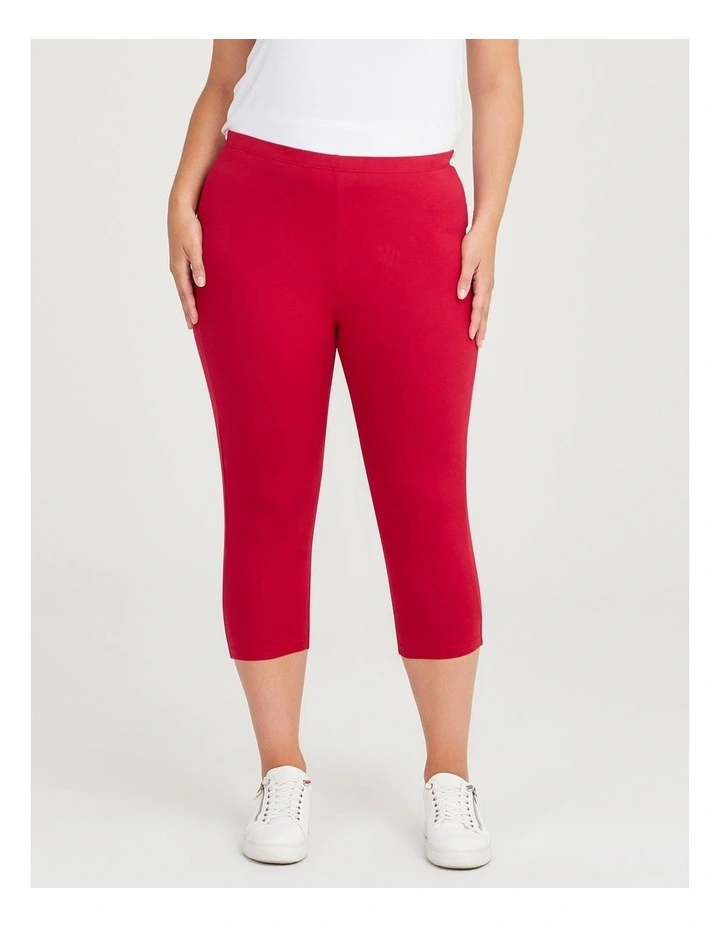 Australian Cotton Crop Legging in Persian Red
