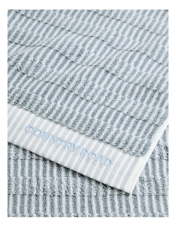 Pippa Australian Cotton Bath Sheet in Mineral Blue
