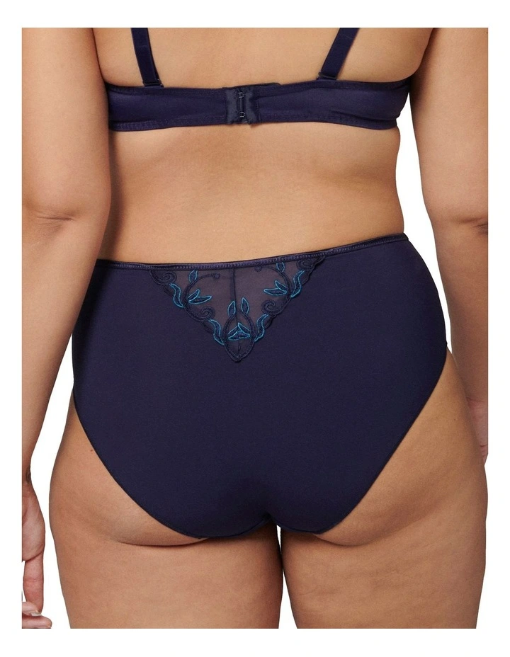 Andora High Waist Culotte Brief in Navy